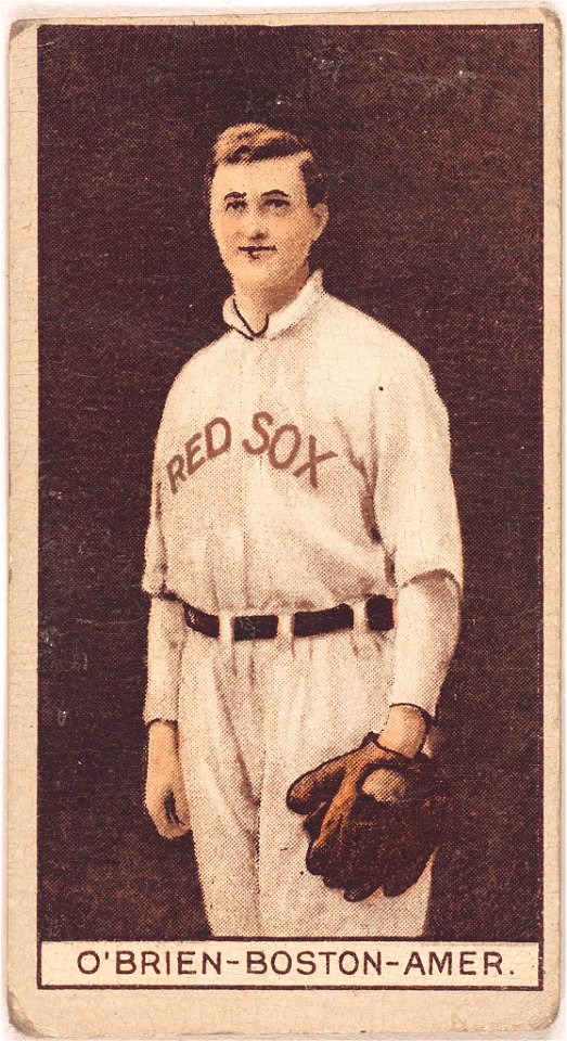 Buck O'Brien, Boston Red Sox, baseball card portrait LCCN2008678019