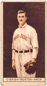 Buck O'Brien, Boston Red Sox, baseball card portrait LCCN2008678019
