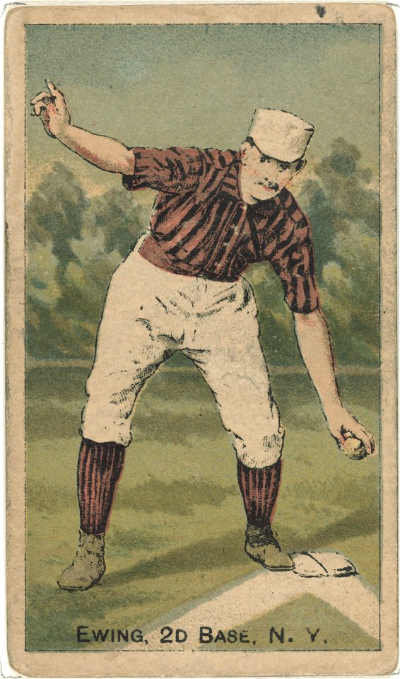 Buck Ewing, New York Giants, baseball card portrait LCCN2007680771