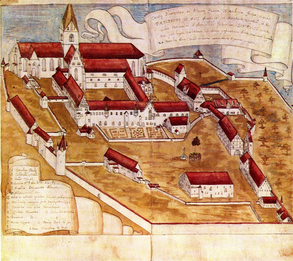 Bucelin Gabriel Constantia Sacra Ansicht des Klosters Blaubeuren 1630