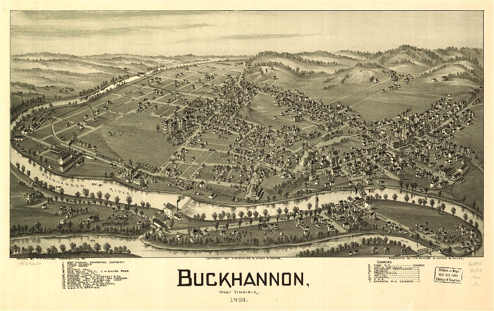 Buckhannon, West Virginia 1900. LOC 75696674