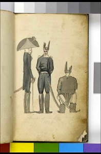 Bucks of the first kind 1801 (caricature of naval officer's uniform) RMG PW8401
