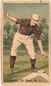 Buck Ewing, New York Giants, baseball card portrait LCCN2007680771