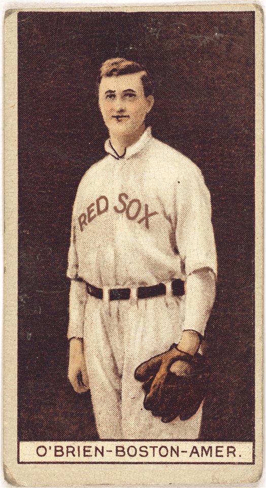 Buck O'Brien, Boston Red Sox, baseball card portrait LCCN2008678019