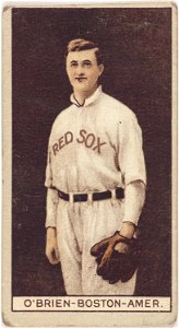 Buck O'Brien, Boston Red Sox, baseball card portrait LCCN2008678019