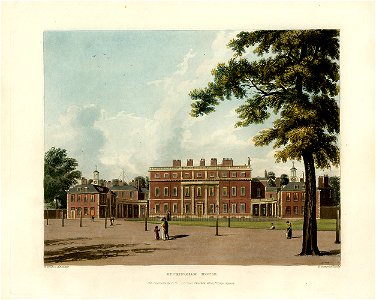 Buckingham House, from Pyne's Royal Residences, 1819 - panteek pyn65-331