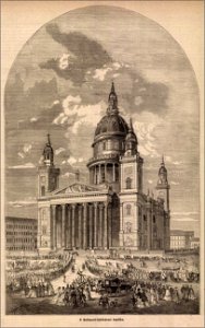 Budapest-Lipótvárosi bazilika. Mo. és a Nagyvilág, 1875