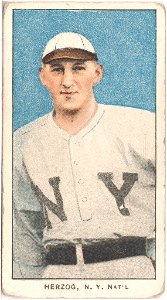 Buck Herzog, New York Giants, baseball card portrait LCCN2008676488