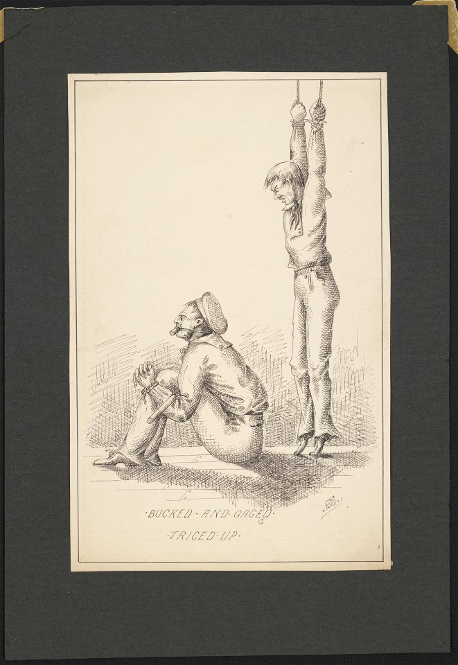 Bucked and gaged - triced up - DS (monogram). LCCN2016649136