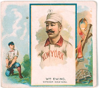 Buck Ewing, New York Giants, baseball card portrait LCCN2007680734