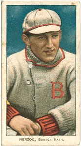 Buck Herzog, Boston Doves, baseball card portrait LCCN2008675234