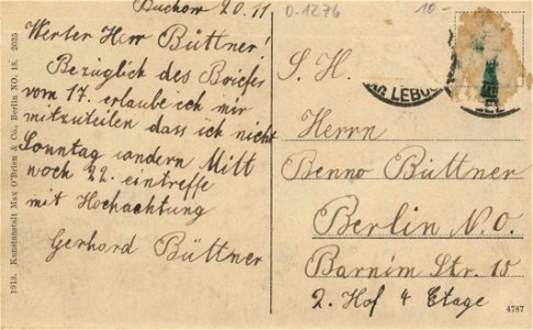 Buckow (Märk. Schweiz), Brandenburg - Schloss (back) (Zeno Ansichtskarten)