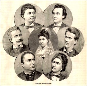 Budapesti Népszínház társulatának tagjai, 1877 körül