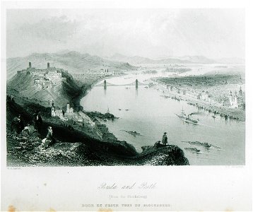 Buda and Pesth, (from the Blocksberg) Bude et Pesth vues du Blocksberg - Pardoe Julia - 1839