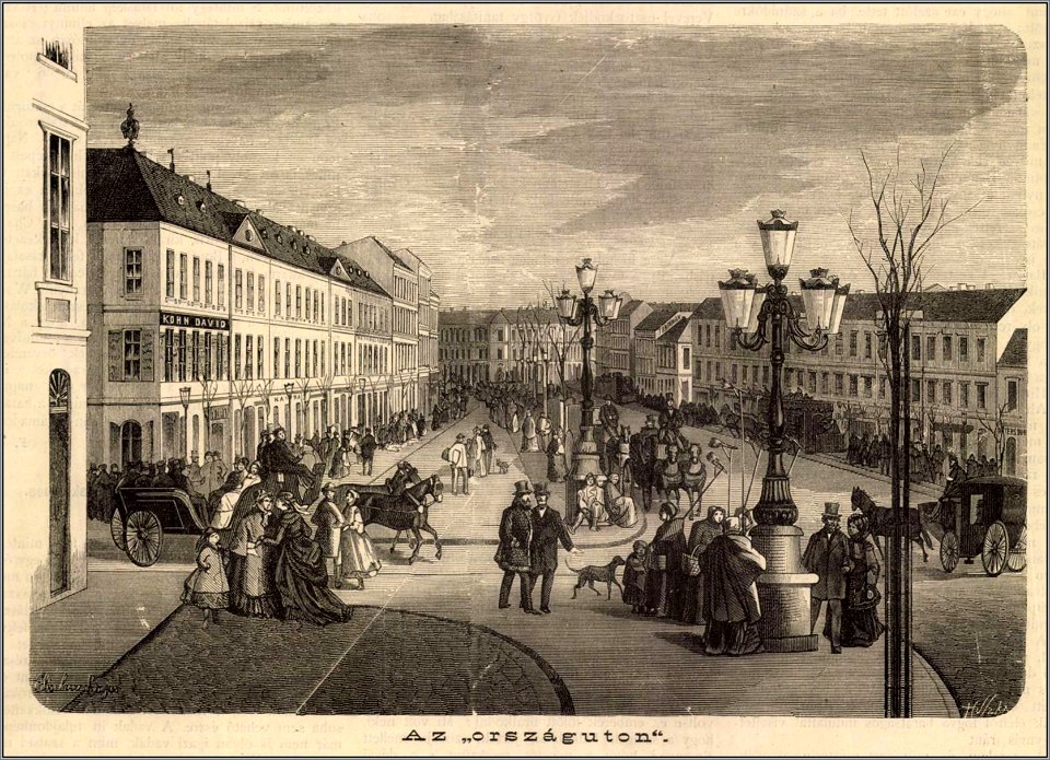 Budapest Belváros. Az „Országuton” Magyarország és a Nagyvilág, 1874