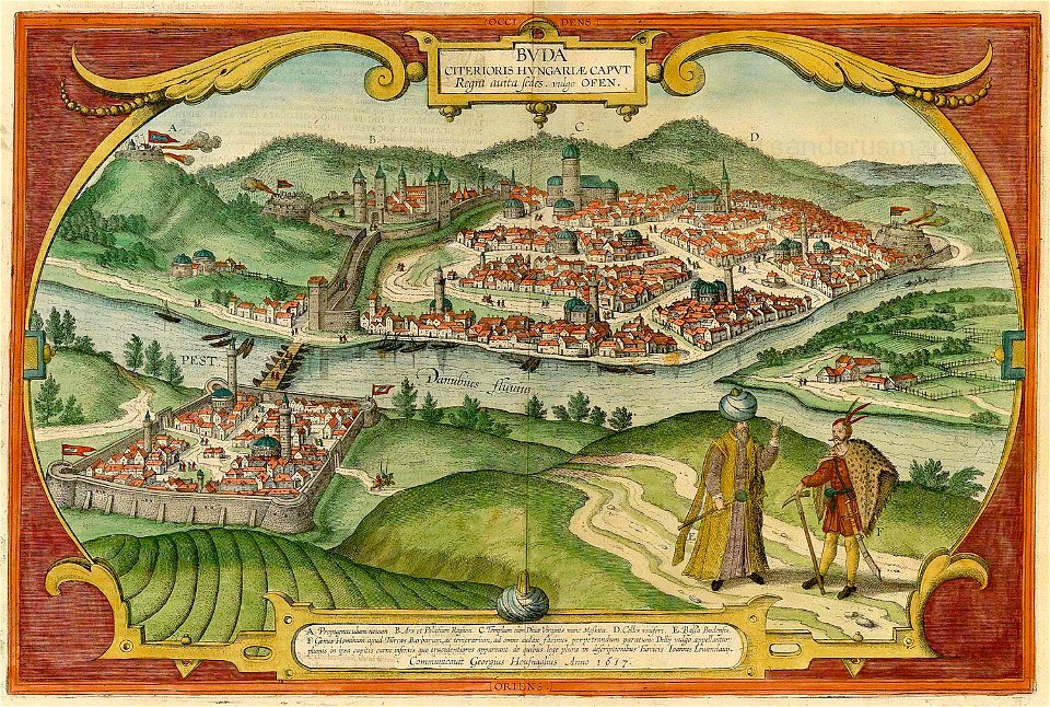 Buda Citerioris Hungariae Caput Regni avita sedes. vulgo Ofen 1617