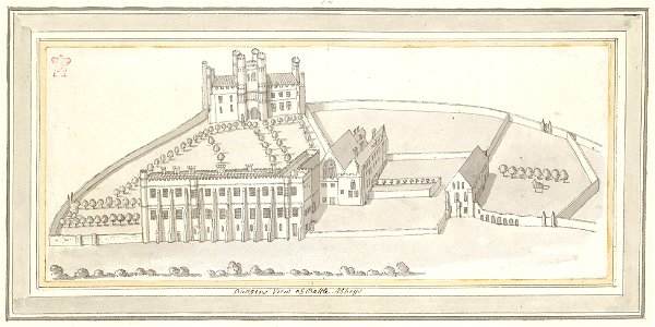 Budgen's View of Battle Abbey by Samuel Hieronymus Grimm 1773