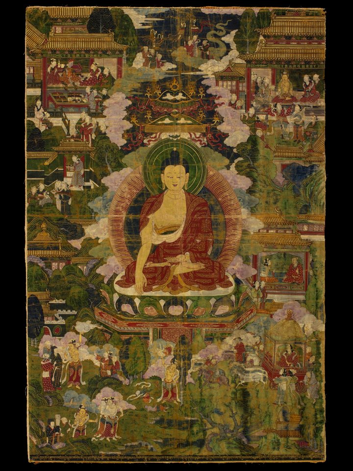 Buddha Shakyamuni and scenes from his lives 18th century Victoria & Albert Museum