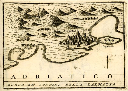 Budua ne' confini della Dalmatia - Coronelli Vincenzo - 1688