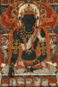 Buddha Akshobhya from Tibetan thangka