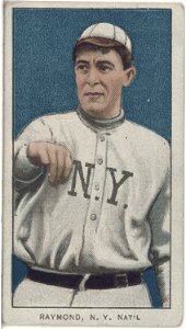 Bugs Raymond, New York Giants, baseball card portrait LCCN2008676507