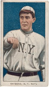 Bugs Raymond, New York Giants, baseball card portrait LCCN2008676507