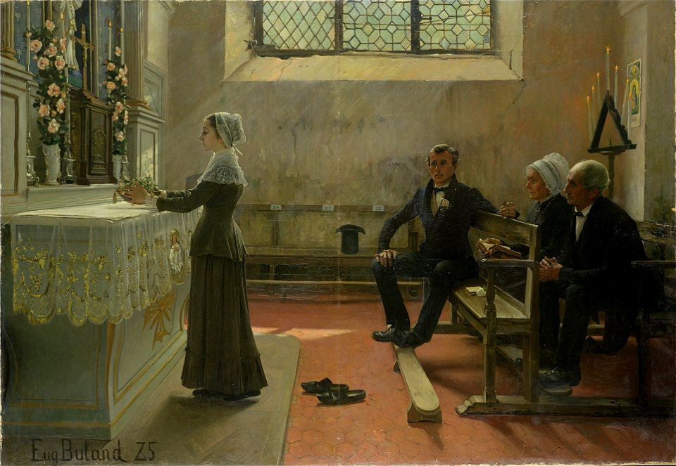 Jean-Eugène Buland - L'offrande (1885)