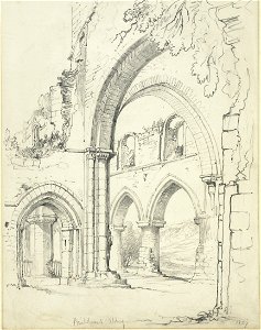 Lines family sketchbook - Buildwas Abbey