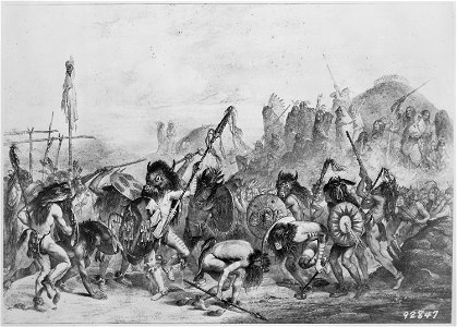 Buffalo dance of the Mandans, 1833 - 1834 - NARA - 530978