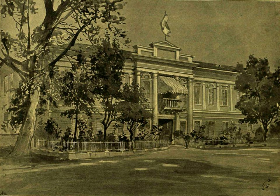 Building in Buziaș, Romania