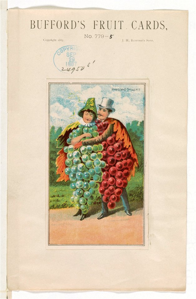 Bufford's fruit cards, no. 779-5 (grapes) - Bufford. LCCN2013646759