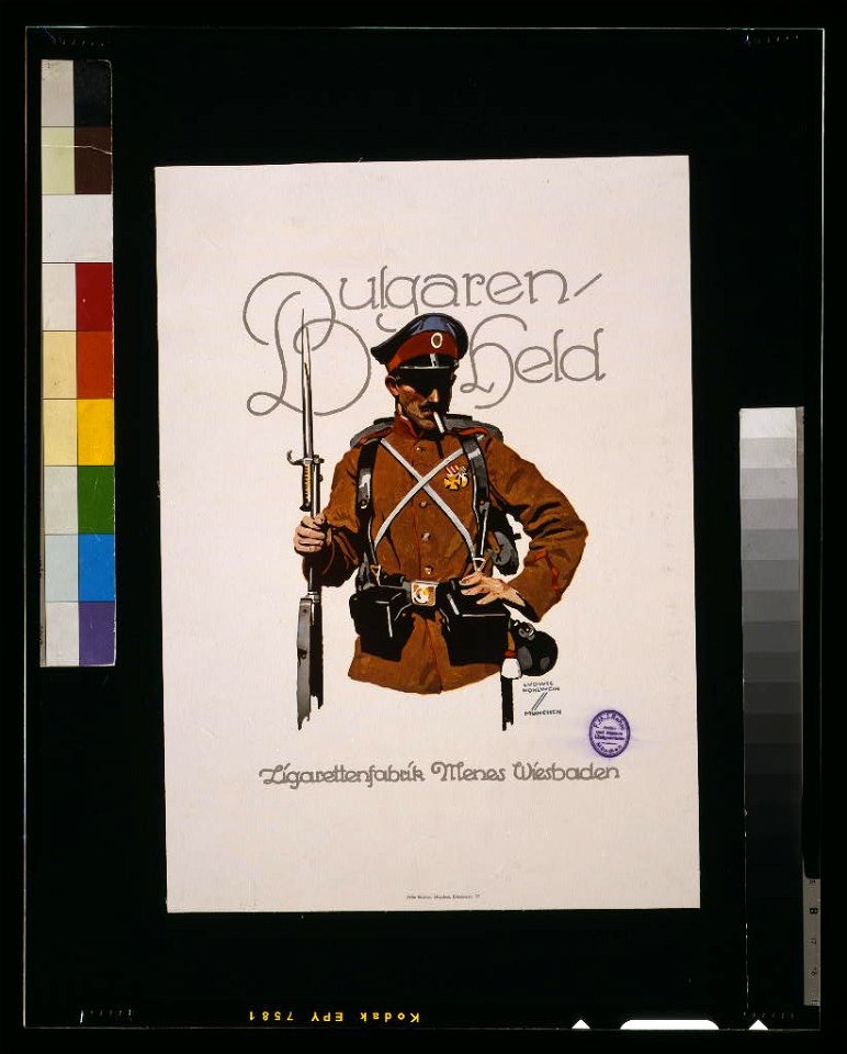 Bulgaren-Held; Zigarettenfabrik Menes, Wiesbaden LCCN2004665951