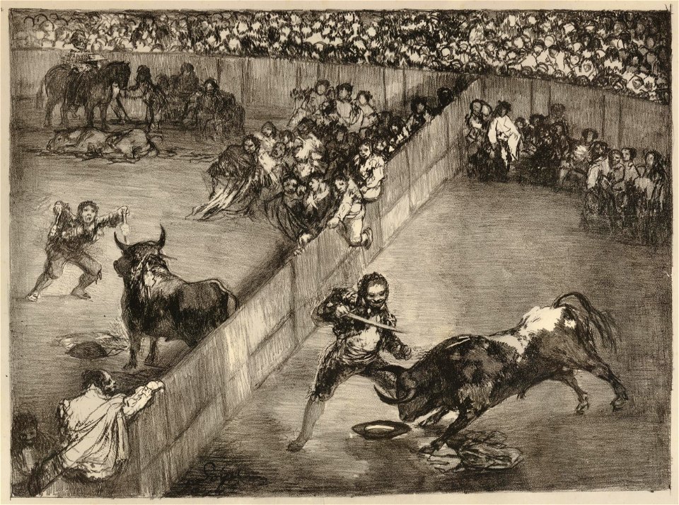 Bullfight in a divided ring (BM 1975,1025.426 1)