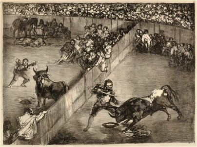 Bullfight in a divided ring (BM 1975,1025.426 1)