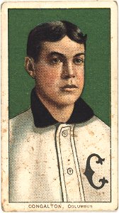 Bunk Congalton, Columbus Team, baseball card portrait LCCN2008676932
