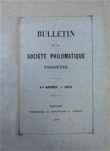Bulletin de la Société philomatique vosgienne