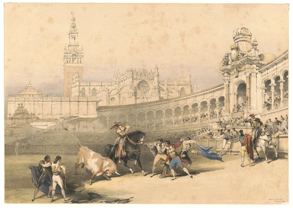 Bull fight, Seville LCCN2003674543