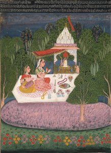 Bundi Schoo - Ragini Bhairavi, an illustration from a Ragamala serie - 1974.91.3 - Yale University Art Gallery