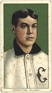 Bunk Congalton, Columbus Team, baseball card portrait LCCN2008676932