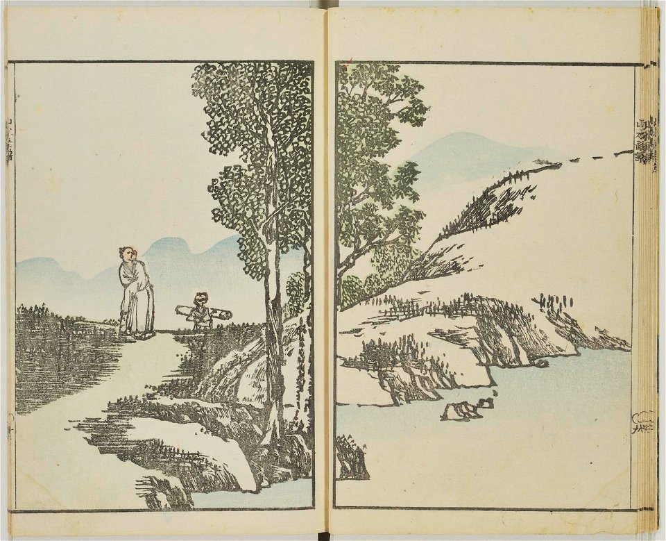 Bunpo sansui gafu 文鳳山水画譜 (Bunpo's Landscape Painting Manual) (BM 1979,0305,0.519 14)