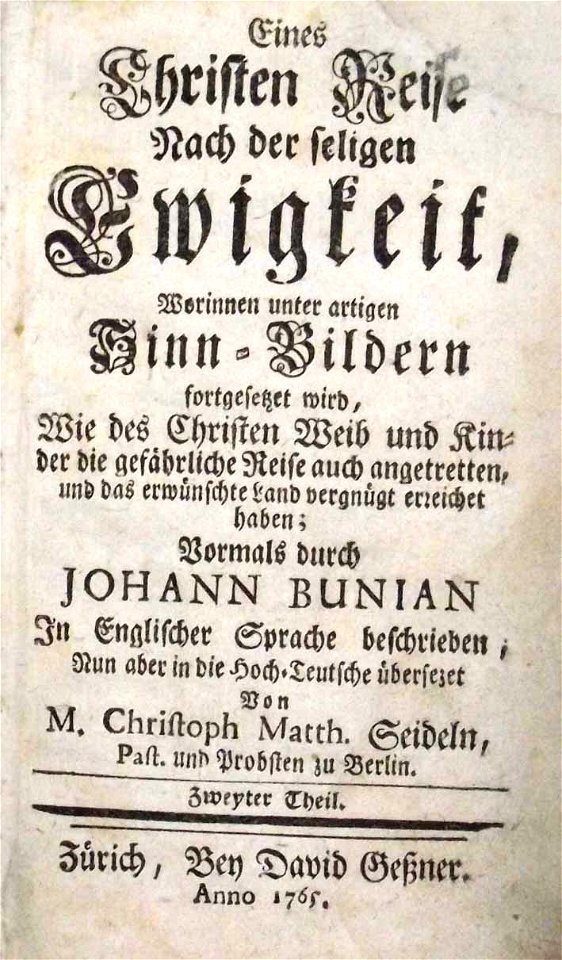 Bunyan Eines Christen Reise 1765 img04