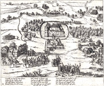 Burg Erprath Hogenberg 1585