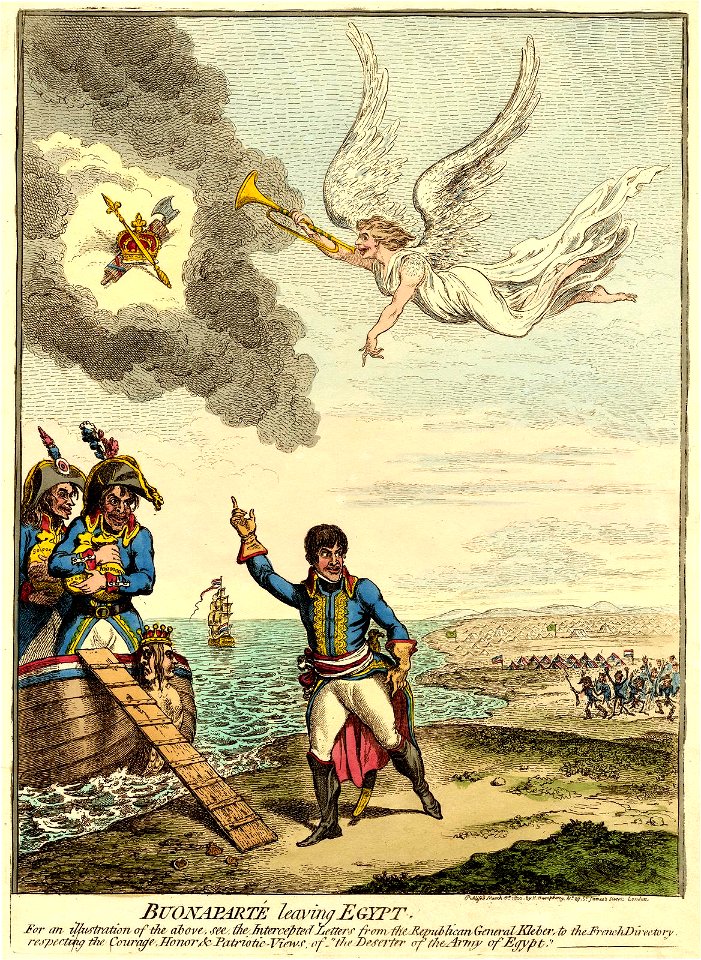 Buonaparte leaving Egypt. (BM 1868,0808.6862)