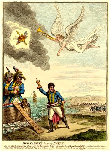 Buonaparte leaving Egypt. (BM 1868,0808.6862)