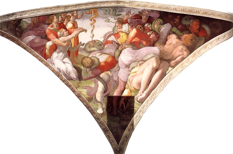 Buonarroti, Michelangelo - The Brazen Serpent (restored)
