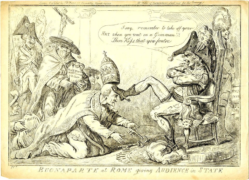 Buonaparte at Rome giving audience in state (BM 1865,1111.2014)