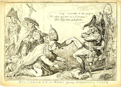 Buonaparte at Rome giving audience in state (BM 1865,1111.2014)