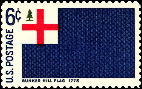 Bunker Hill Flag - Historic Flag Series - 6c 1968 issue U.S. stamp