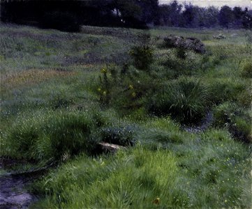 The Brook at Medfield (1889) by Dennis Miller Bunker
