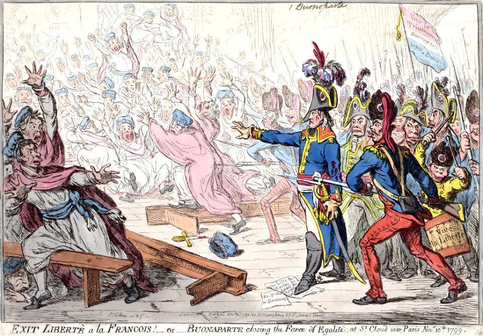 Buonaparte closing the farce of Egalité